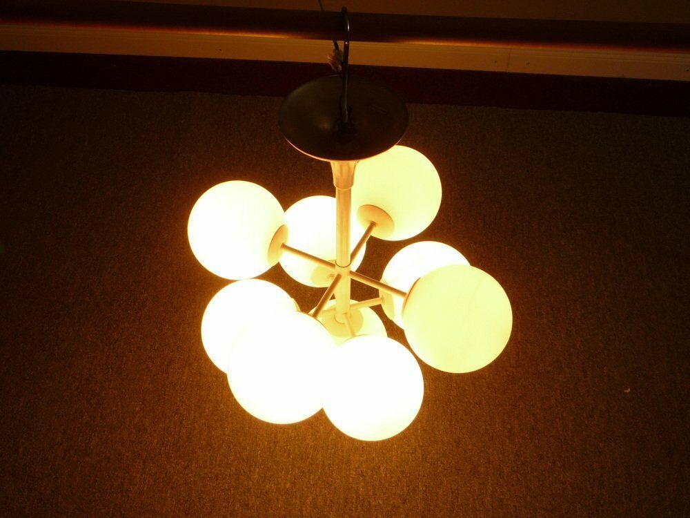 Sputnik Chandelier By Max Bill For Temde Lights, Switzerland, 1960s photo vinterior