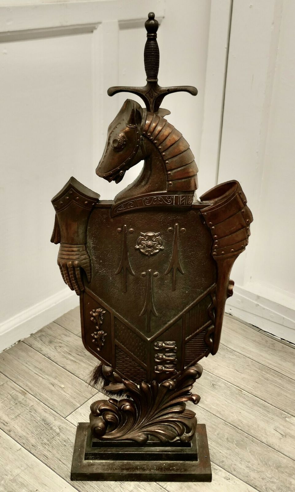 Iron Knight And Horse Armoured Companion Set photo furniture
