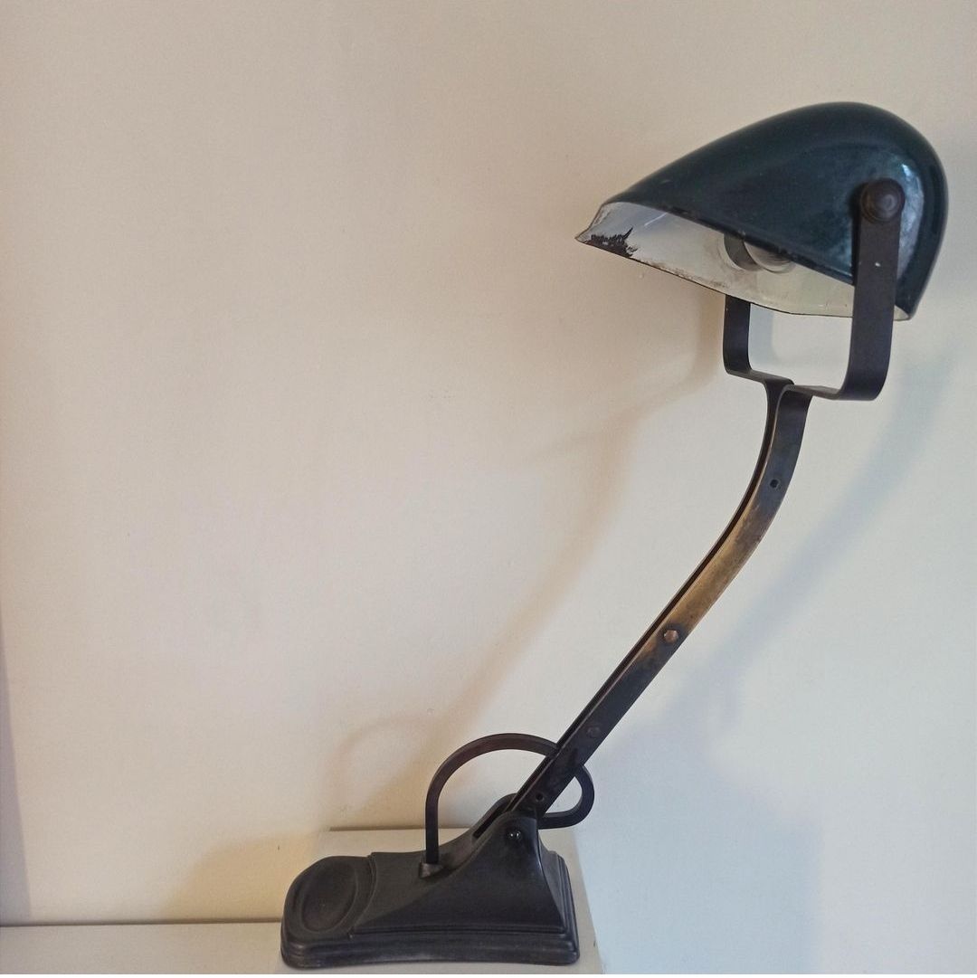 Horax Desk Lamp, 1920s, Modernist photo vintage