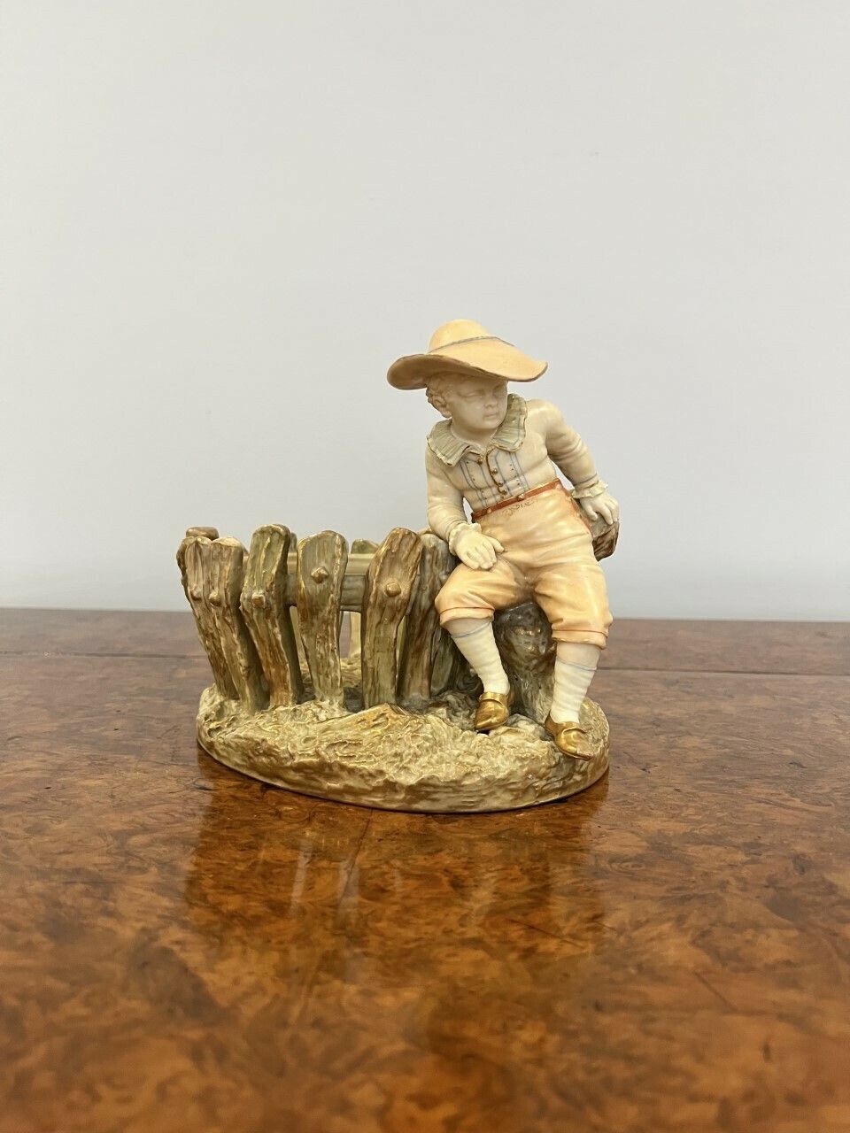 Fantastic Quality Antique Royal Worcester Figure With A Basket photo buy