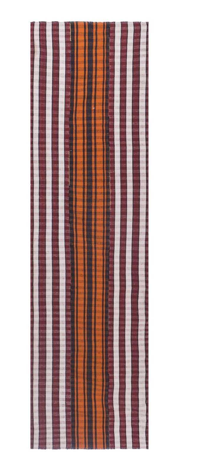 Colorful Long Turkish Kilim Runner 4'5'' X 15'11''