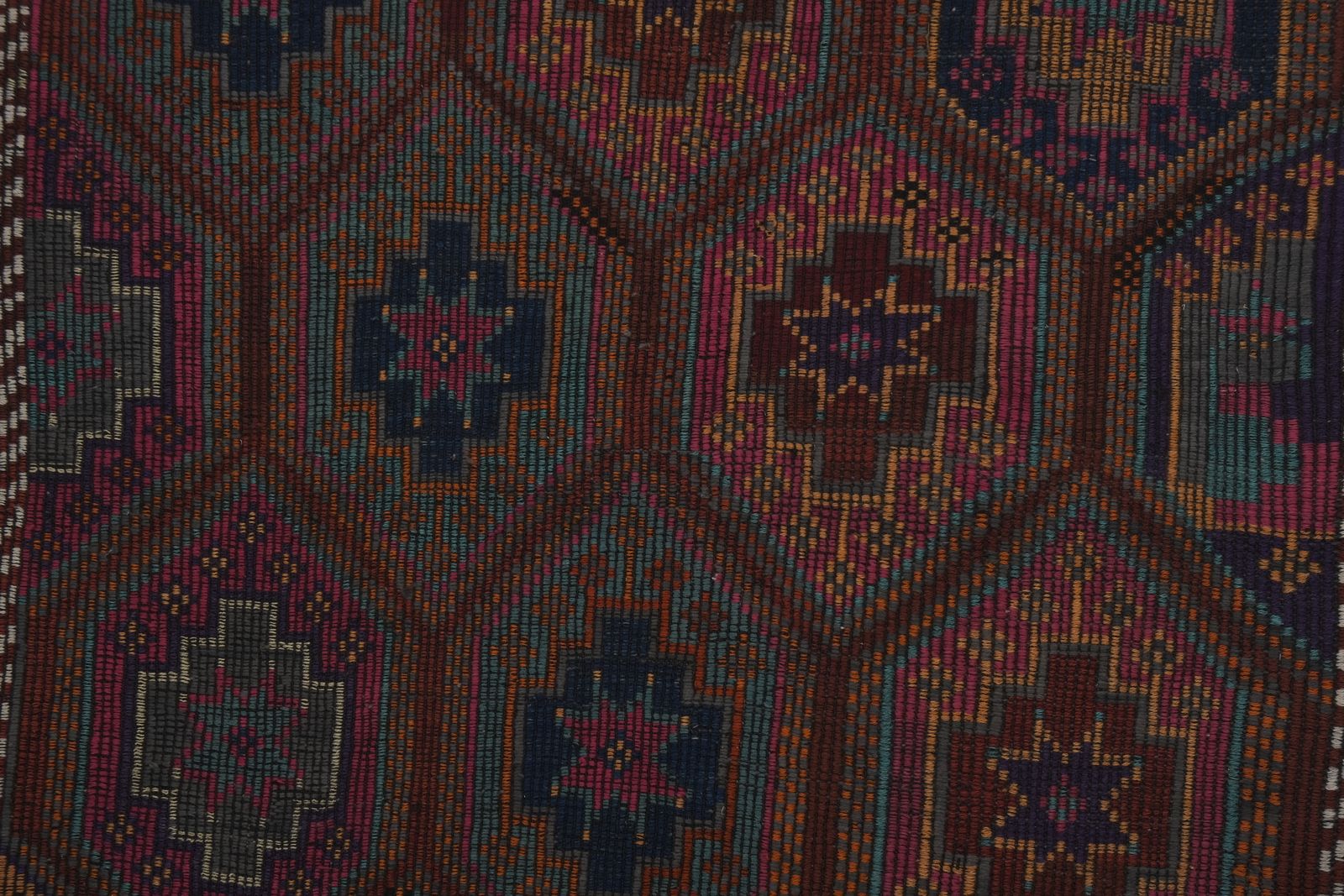 Turkish Kilim Masterpiece Hand Woven Wool Jajim Area Rug 5'6'' X 9'2'' photo furniture