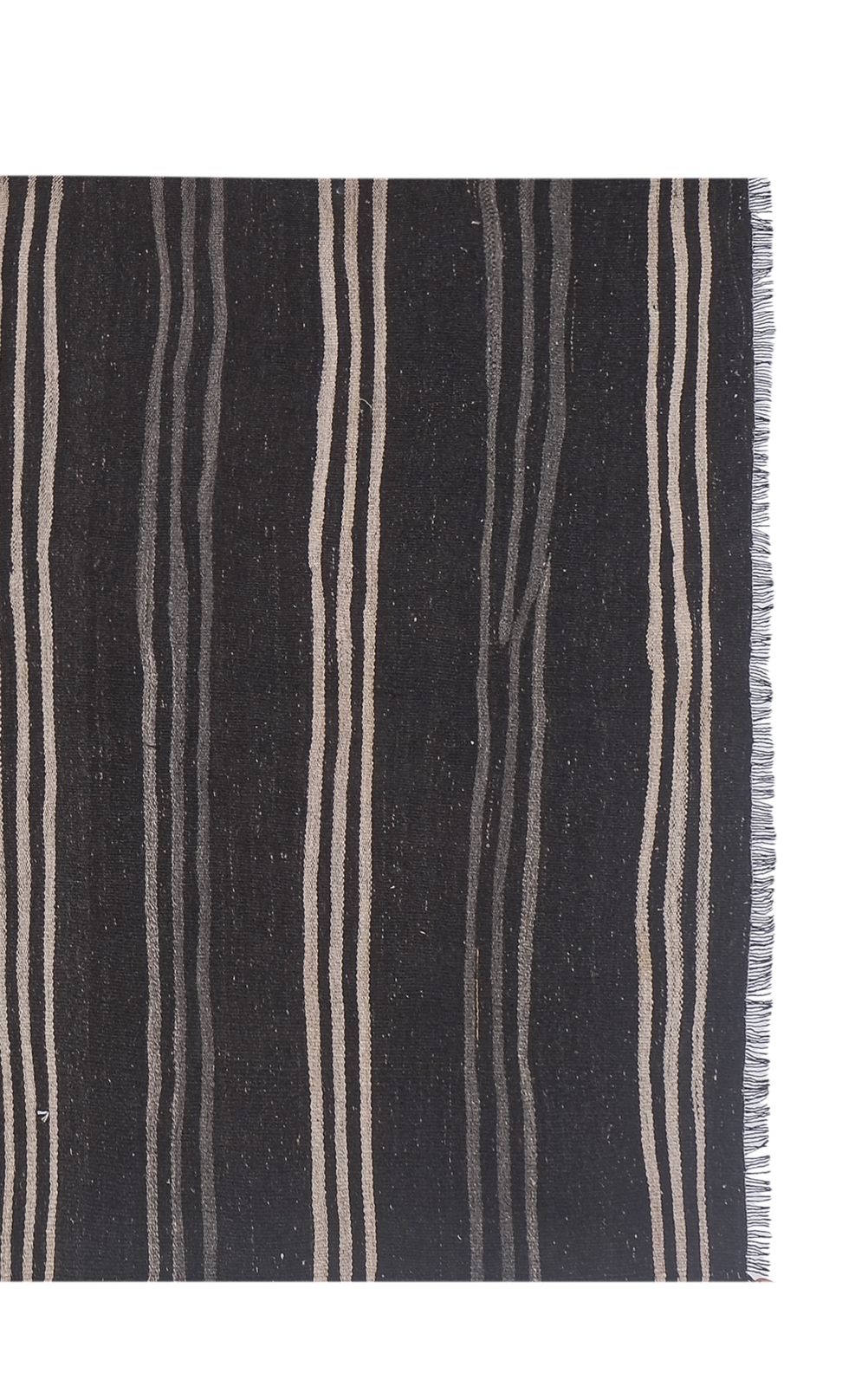 Handwoven Vintage Striped Turkish Kilim Rug 5'5'' X 11'8'' photo furniture