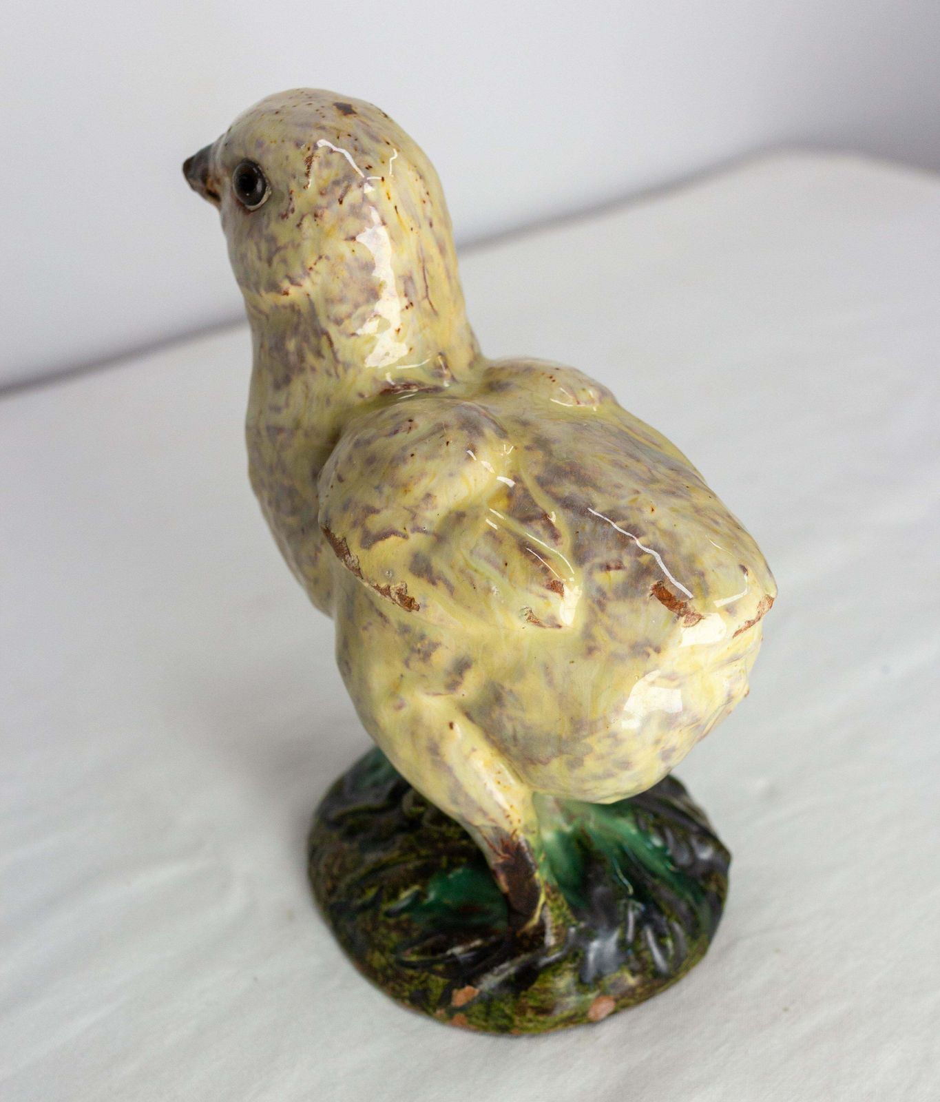 Chick Statuette Terracotta & Faience Signed J. Filmont, Circa 1900 C photo vinterior
