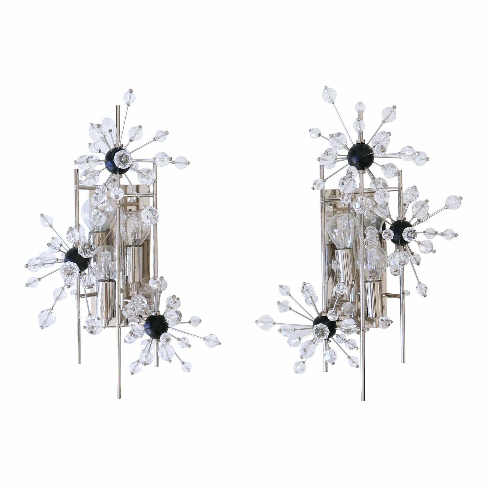 Set Of Two Metropolitan Opera Foyer Sconces By Hans Harald Rath For Lobmeyr