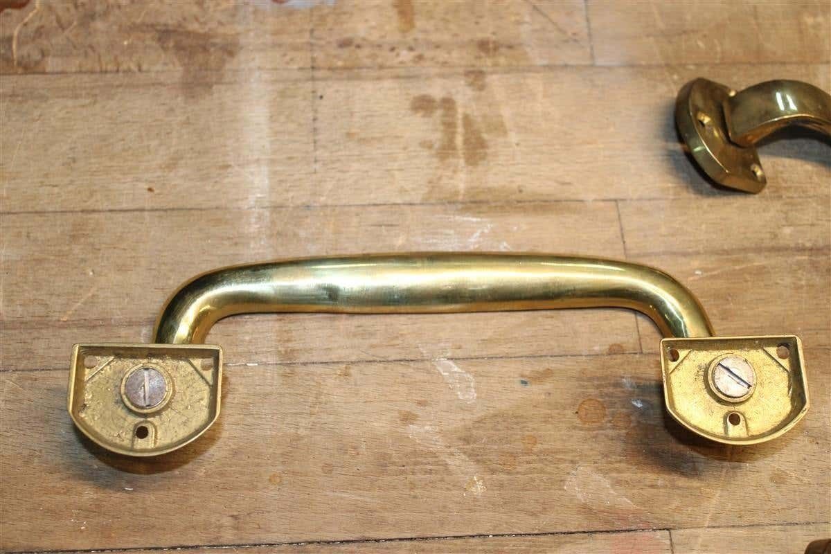 photo furniture Pair Of Mid Century Italian Solid Brass Handles, 1950s