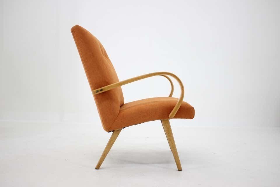 1960s Ton/Thonet Beech Armchair, Czechoslovakia photo Furniture