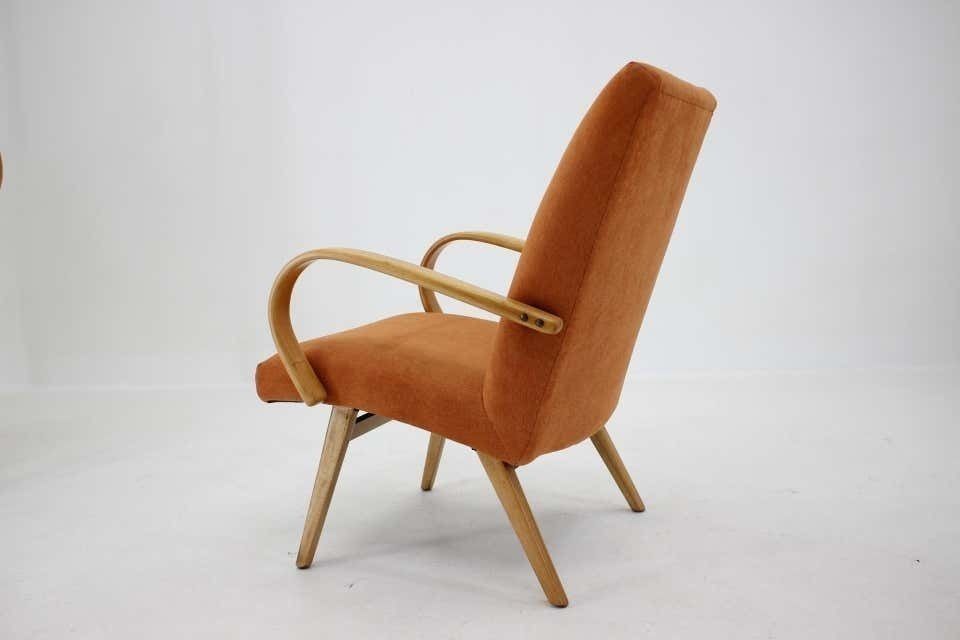 1960s Ton/Thonet Beech Armchair, Czechoslovakia photo vinterior