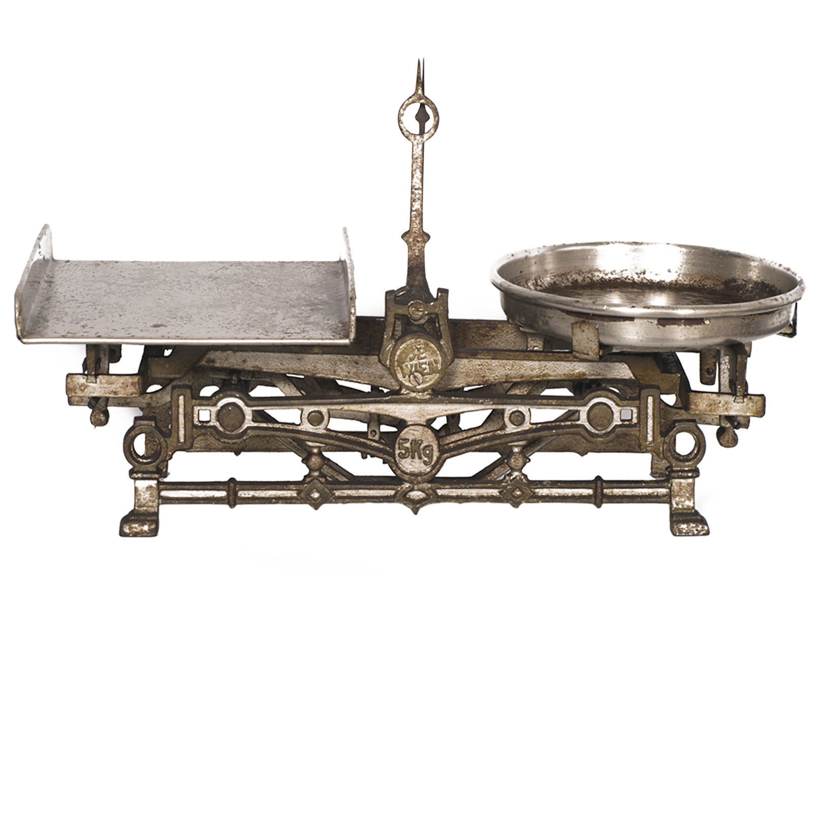 19th Century, J. Florenz Wien Chrome Steel Austrian Balance, 11 Brass Weights photo vinterior