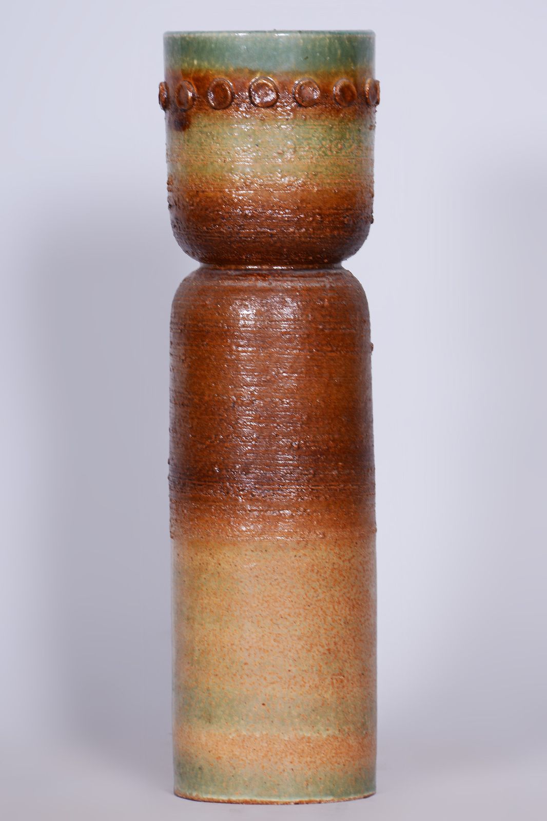 Original Mid Century Vase, Glazed Ceramics, Czechia, 1950s photo for sale