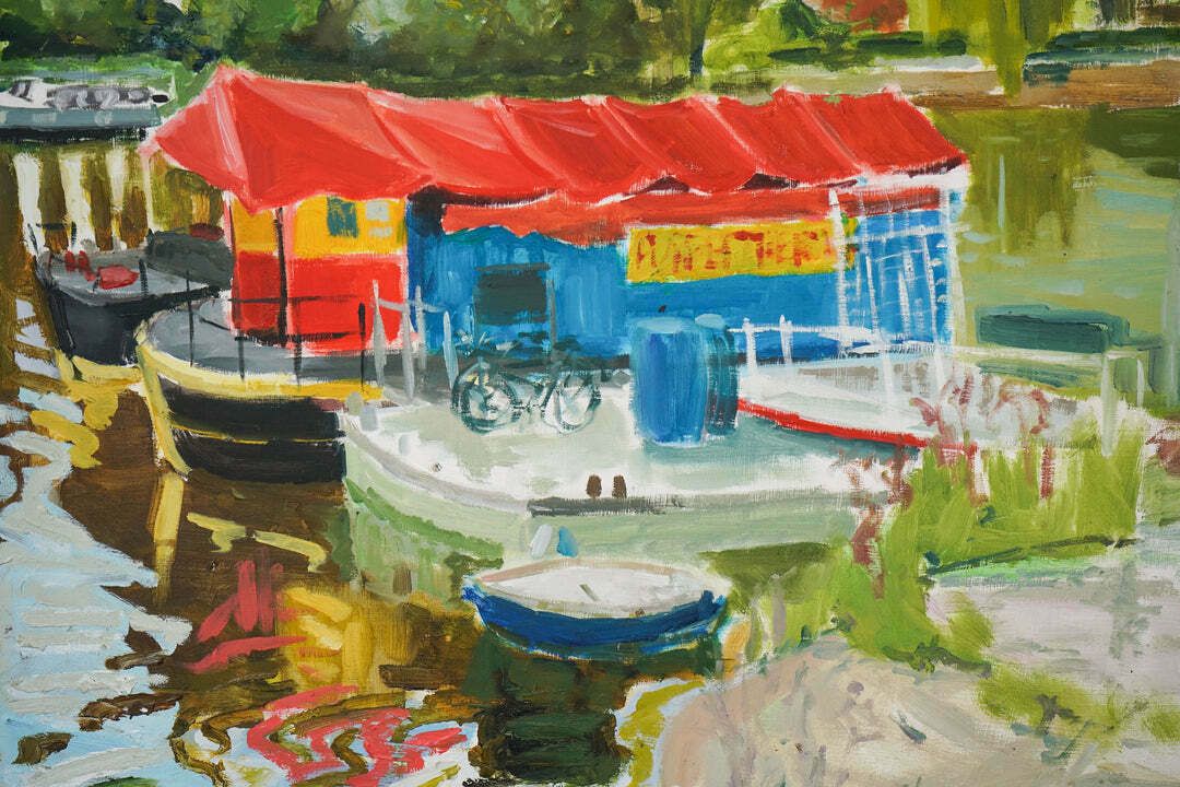 Puppet Theatre Barge   The Thames Richmond photo furniture