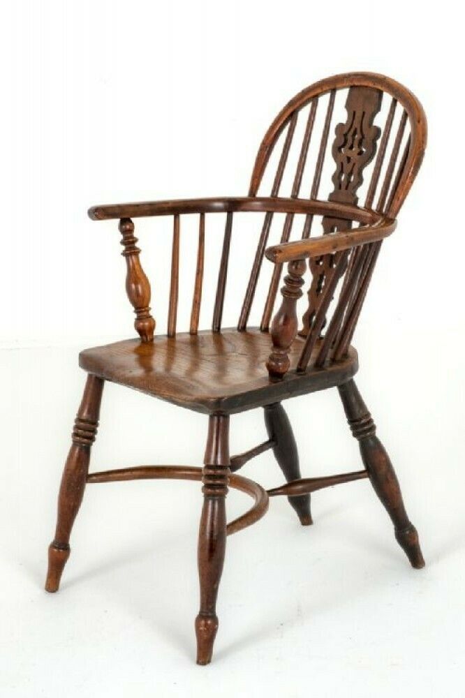 Elm Windsor Chair Georgian Farmhouse 1800 photo furniture