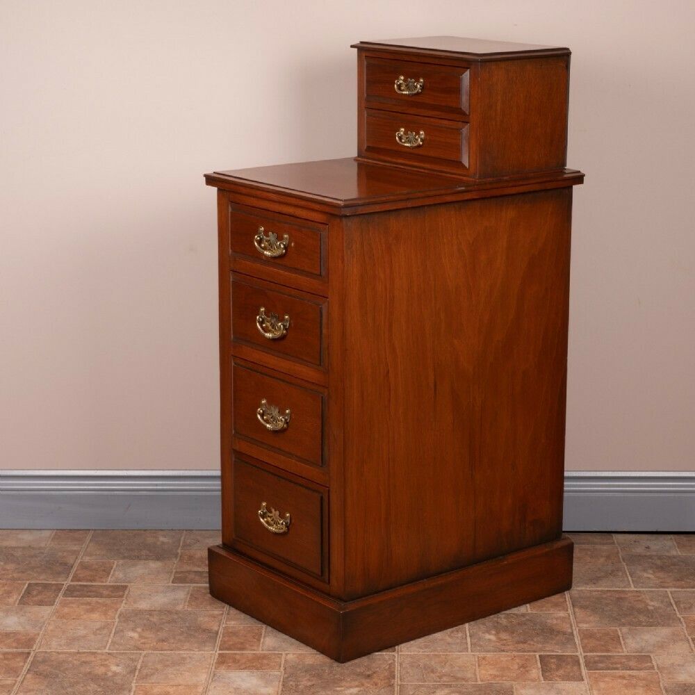 photo buy Good Quality Pair Of Edwardian Walnut Bedside Chests