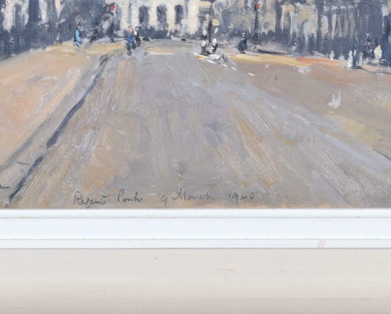 Regent's Park Barrage Balloons 1940 Oil Painting By Lord Paul Ayshford Methuen photo 4250.0