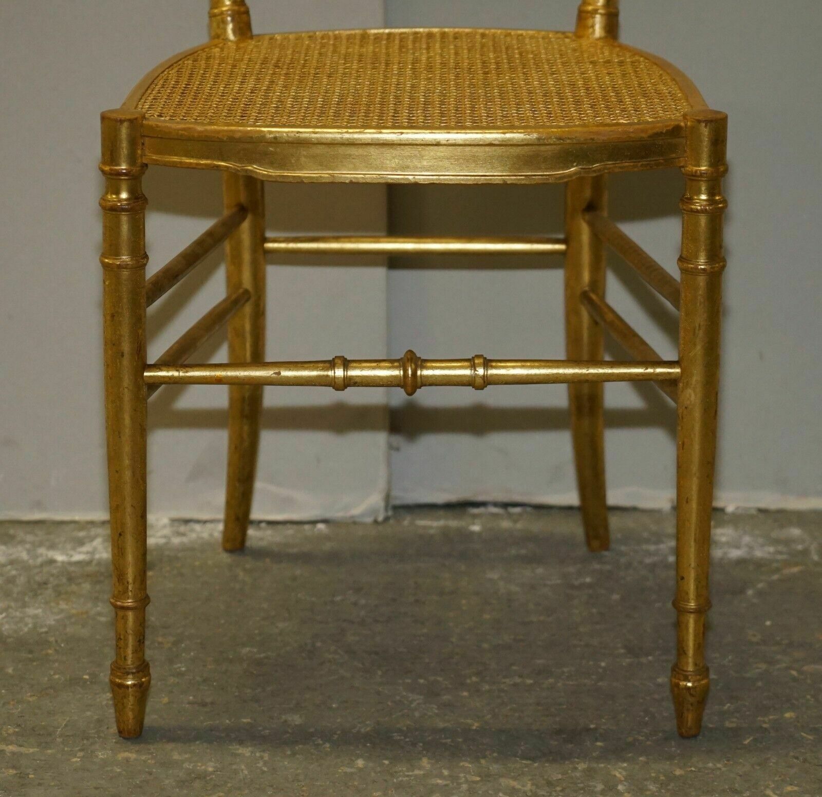 1 Of 30 Antique Lady Diana's Family Spencer House Giltwood Bergere Banque Chairs photo vinterior