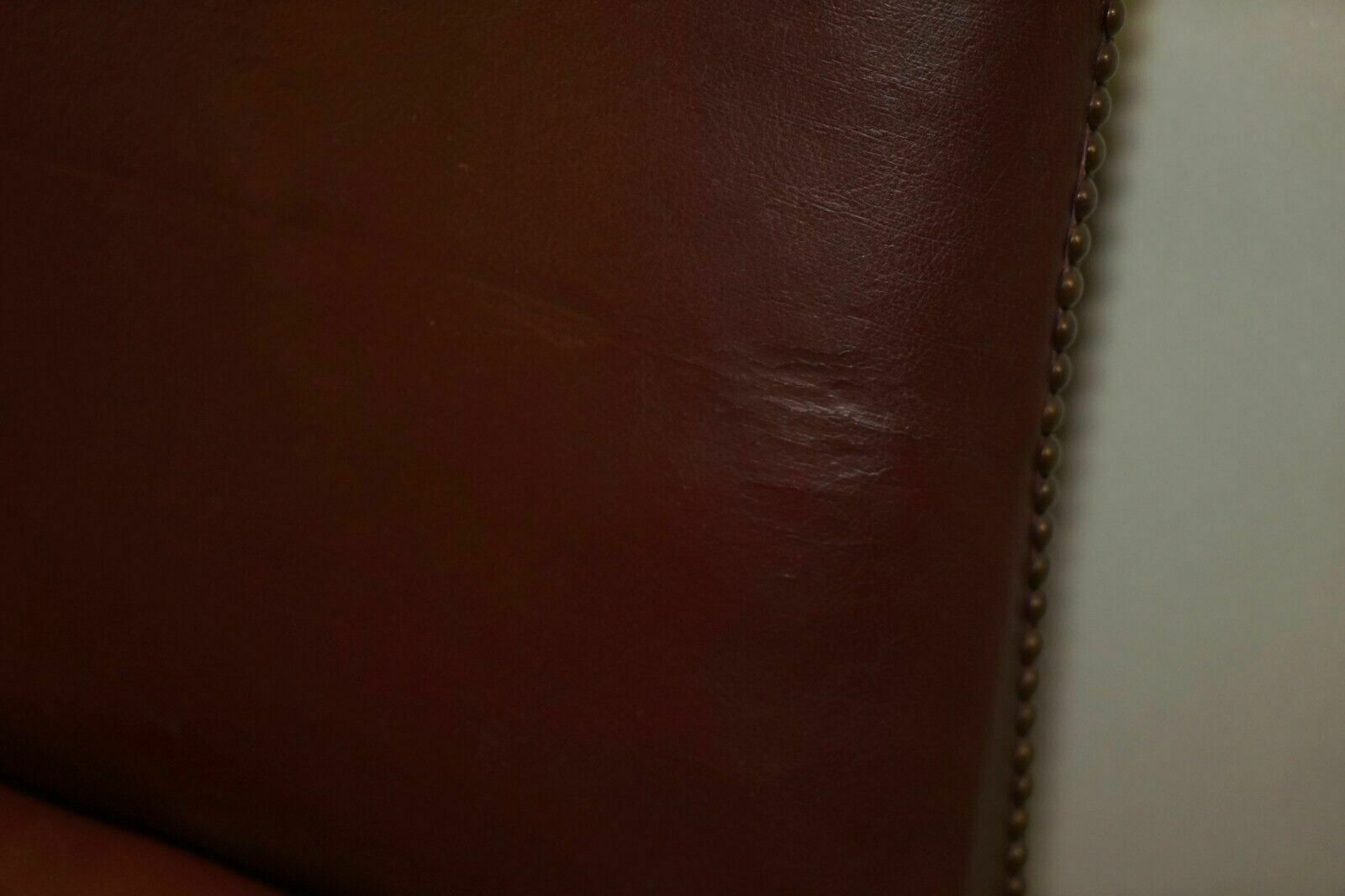 photo vintage Leather Office Guest Chair From Princess Diana's Family Estate Spencer House