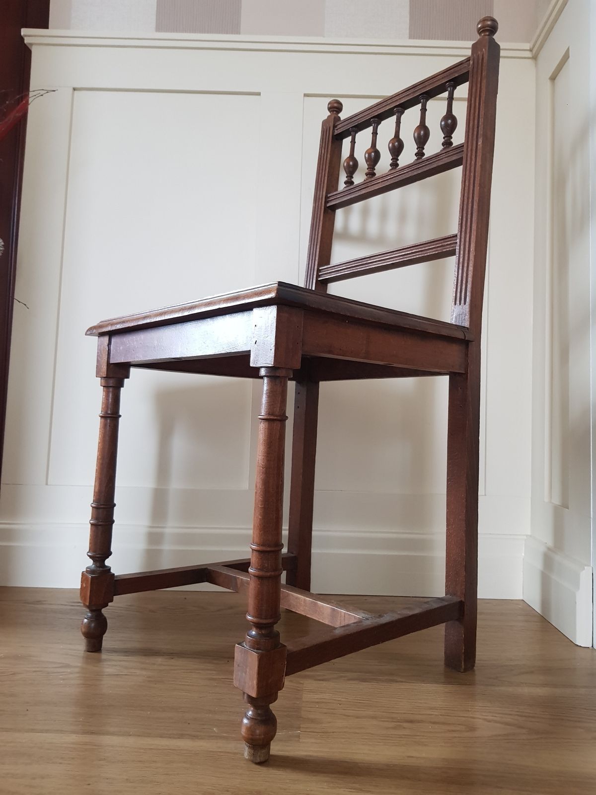 Set Of 6 French Antique Chair Henry II Rattan Renaissance Chairs photo for sale