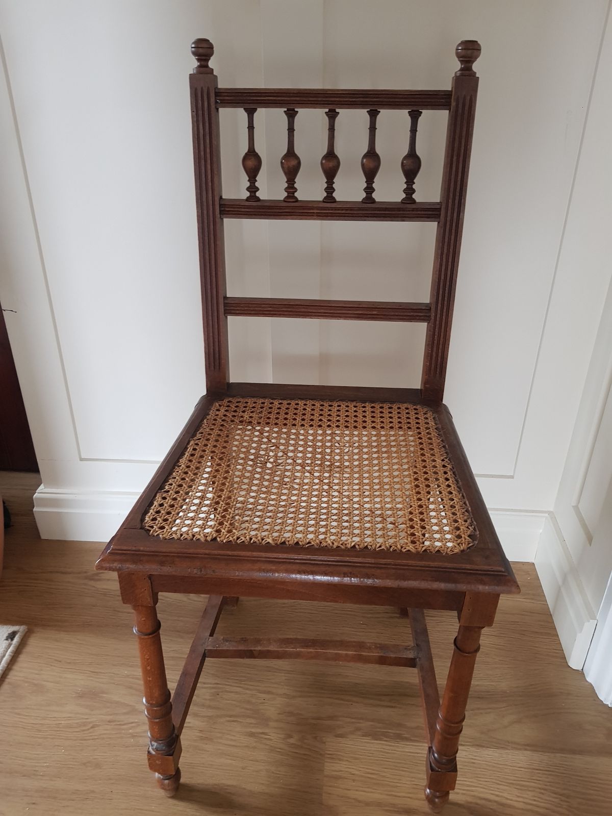 Set Of 6 French Antique Chair Henry II Rattan Renaissance Chairs photo buy