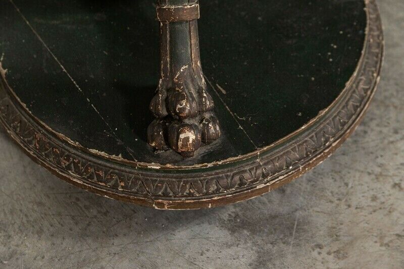 19thc French Gilt & Green Painted Floor Lamp photo Lighting