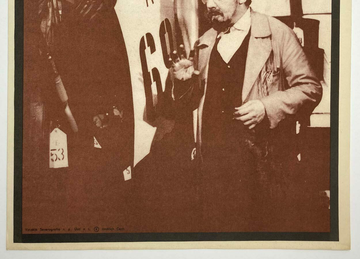 Original Film Poster, A Search For Mr. Tau, Jindřich čech, 1972, Genuine Czech Vintage Print photo for sale