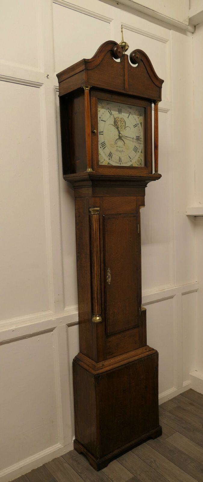 19th Century Welsh Country Oak Long Case Clock By Wm Jones Of Llanfyllin photo furniture
