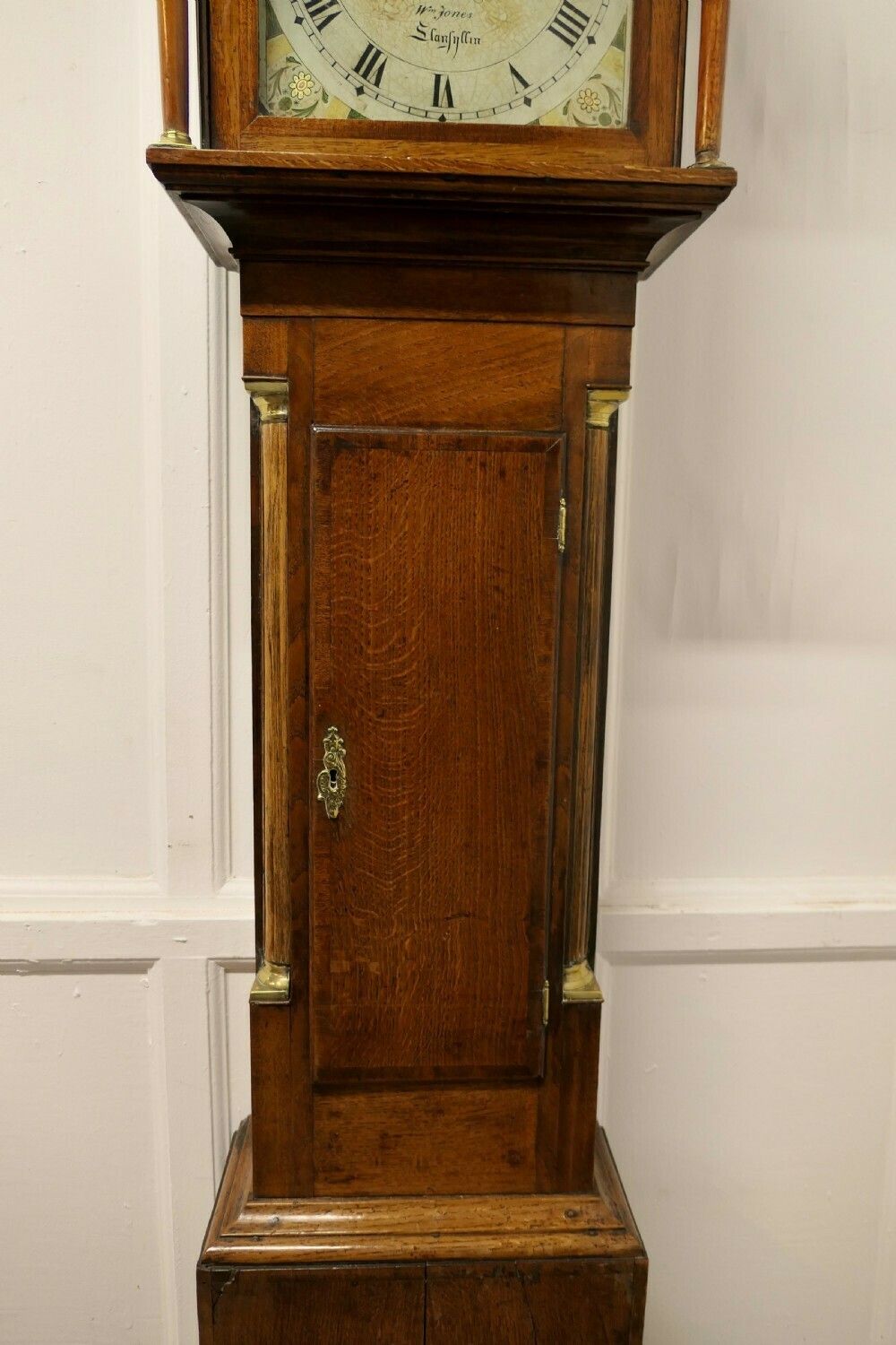19th Century Welsh Country Oak Long Case Clock By Wm Jones Of Llanfyllin photo 1074.0