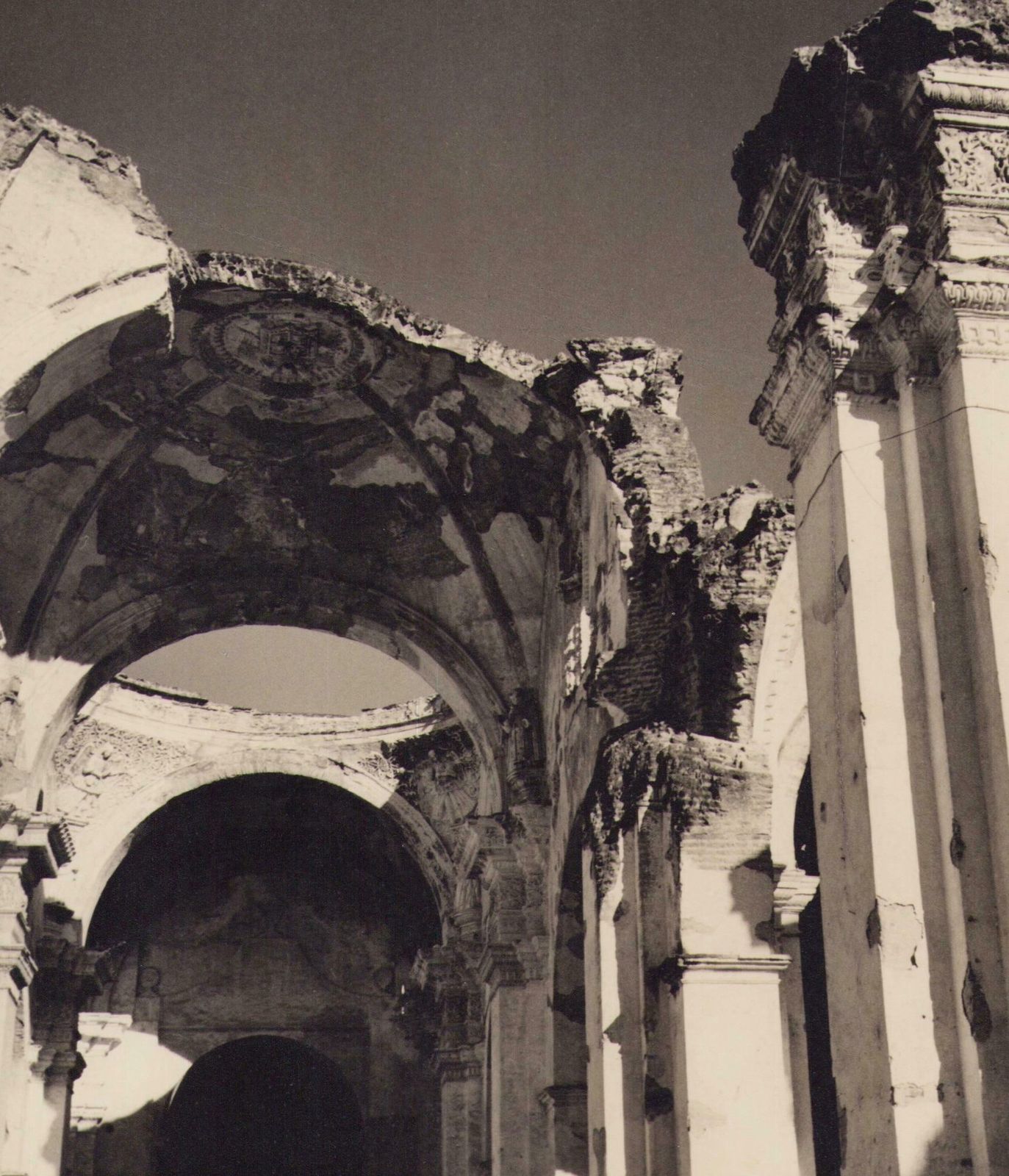 Hanna Seidel Guatemala, Cathedral, Black And White Photograph, Circa 1960s, photo furniture