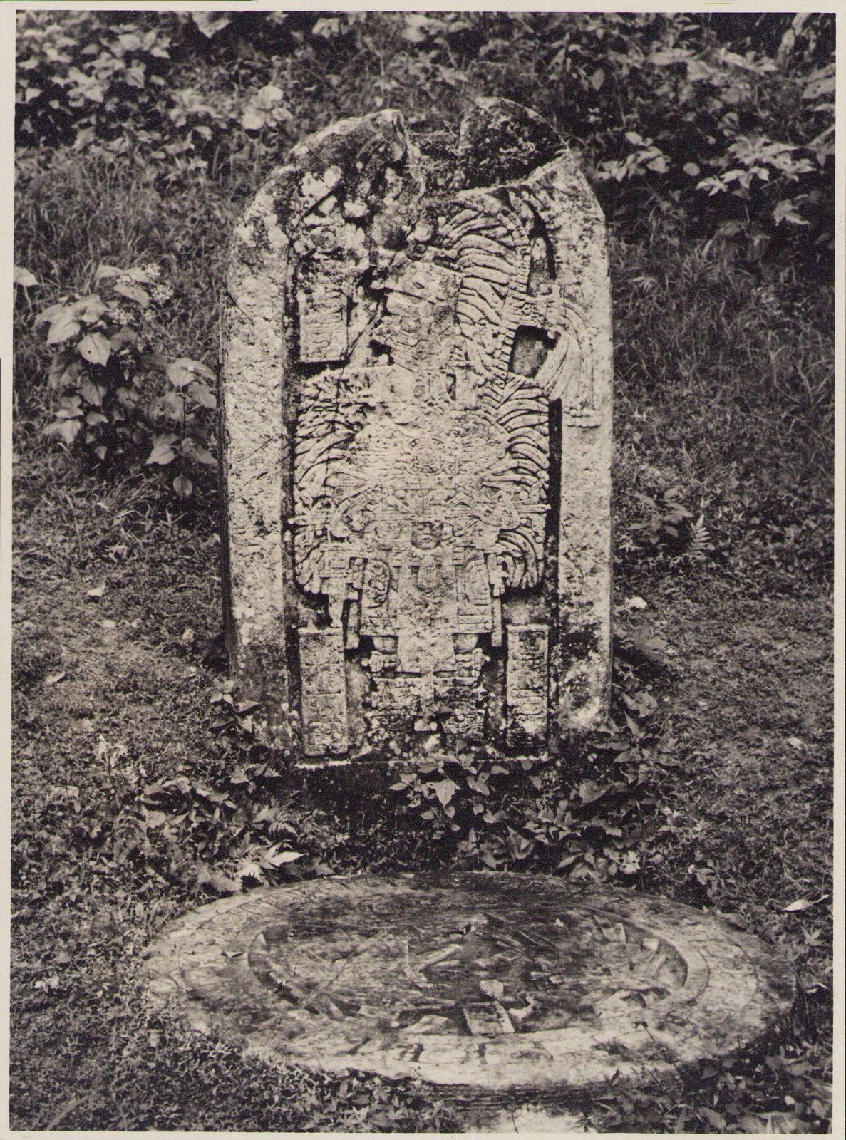 Hanna Seidel Guatemala, Mayan Ruins, Black And White Photograph, Ca. 1960s,