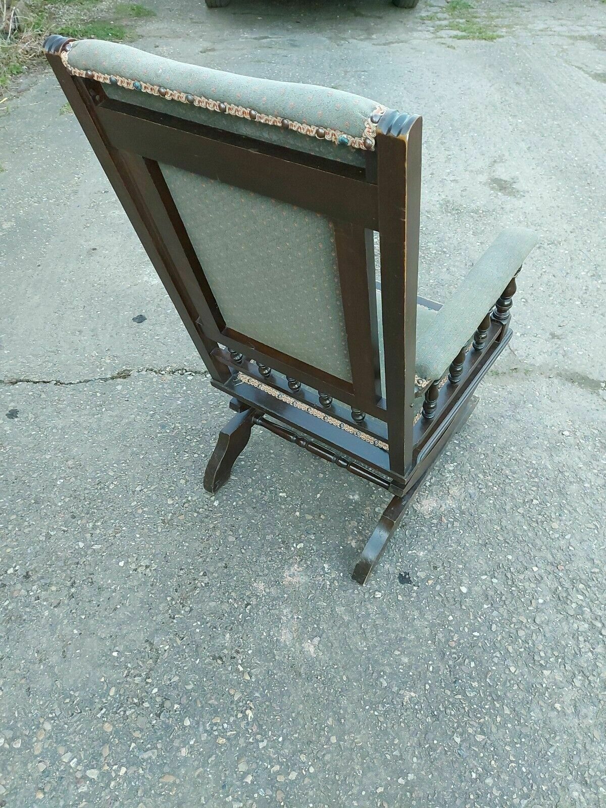 Antique Victorian Sprung Rocking Chair photo 180.0