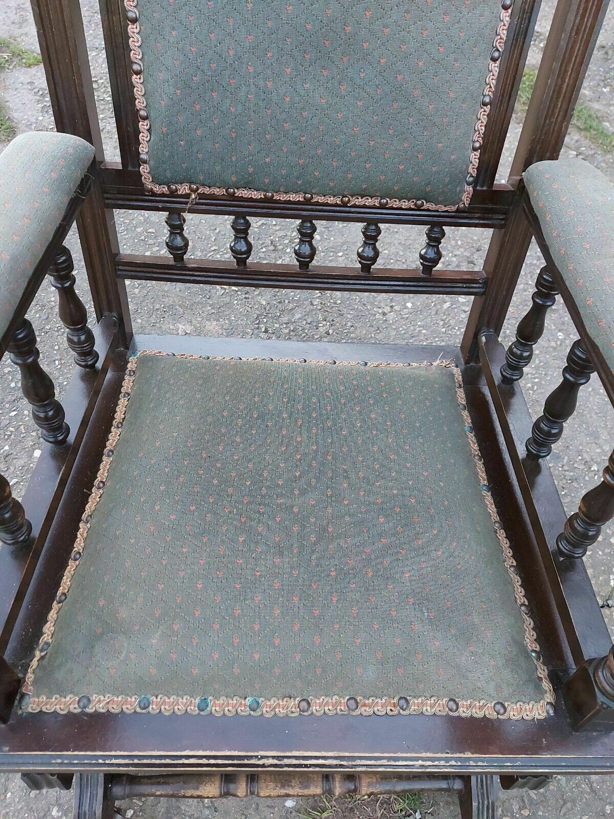 photo buy Antique Victorian Sprung Rocking Chair