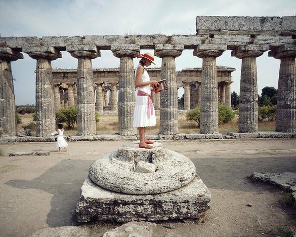'Laura Hawk In Paestum' Slim Aarons