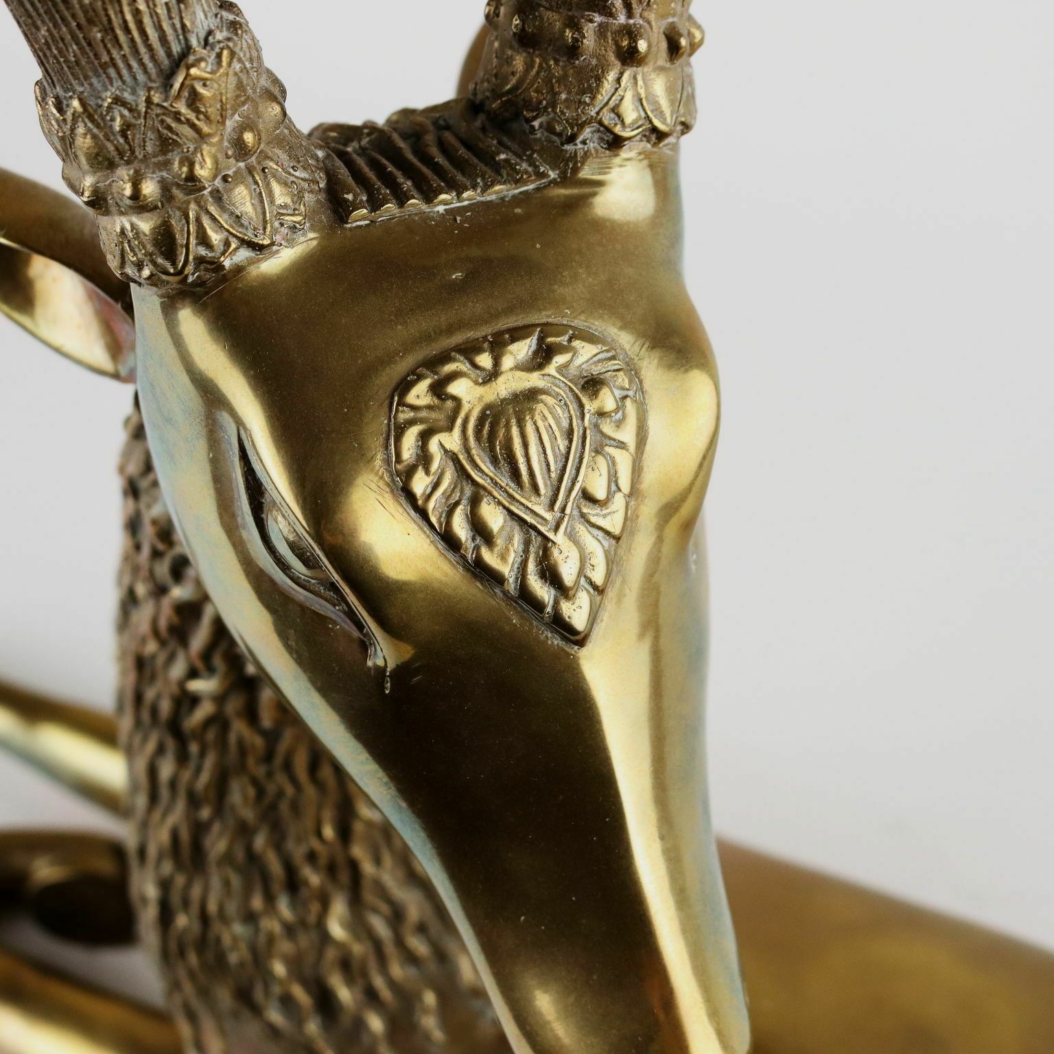Deer Brass Sarreid Hollywood Regency Europe 1970s photo Art