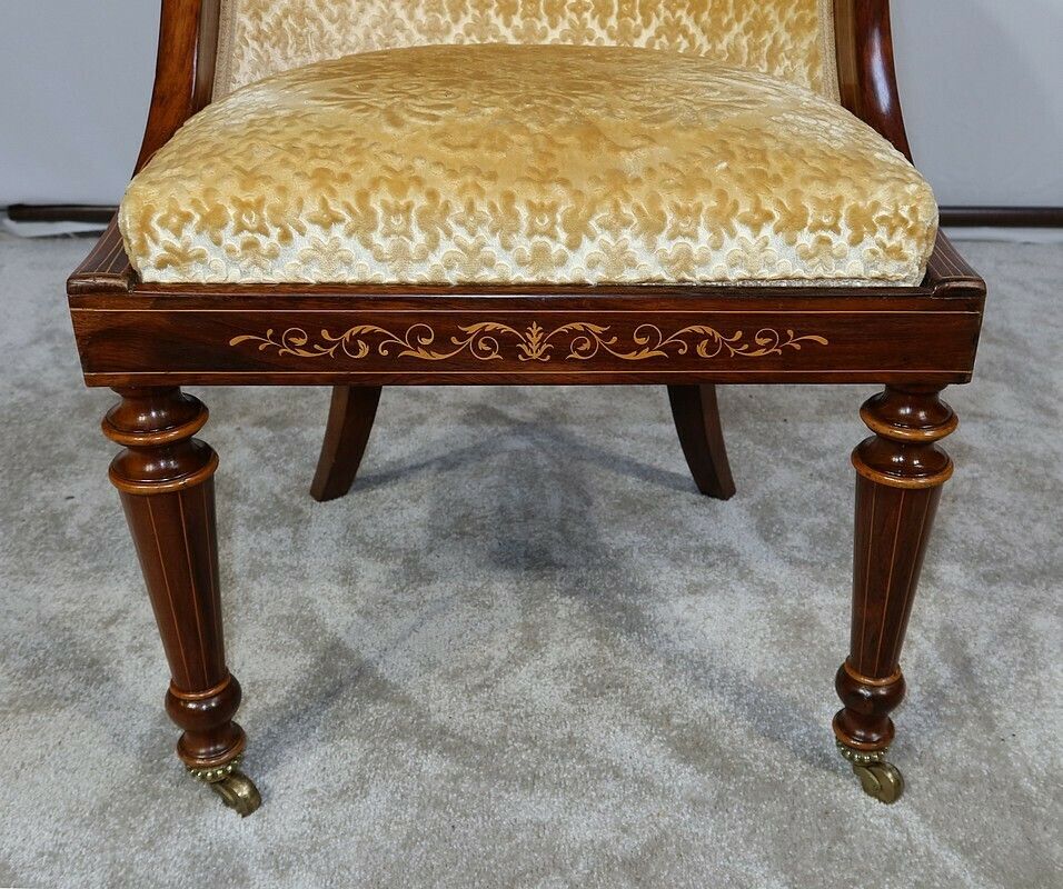 photo buy Set Of 4 Rosewood Chairs, Charles X Period   Early 19th Century