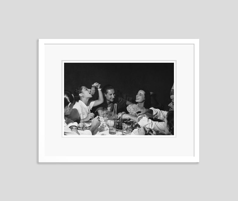 'Italian Party' By Bert Hardy Framed In White