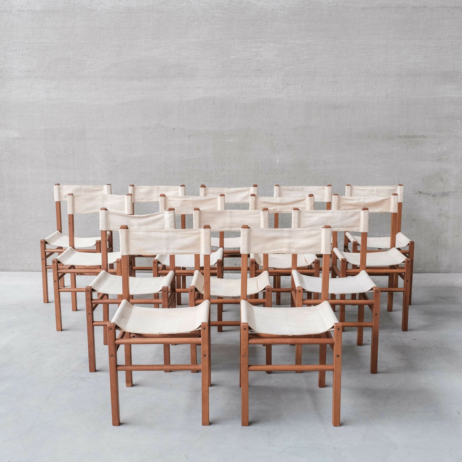 photo buy Set Of 14 Italian Mid Century Dining Chairs