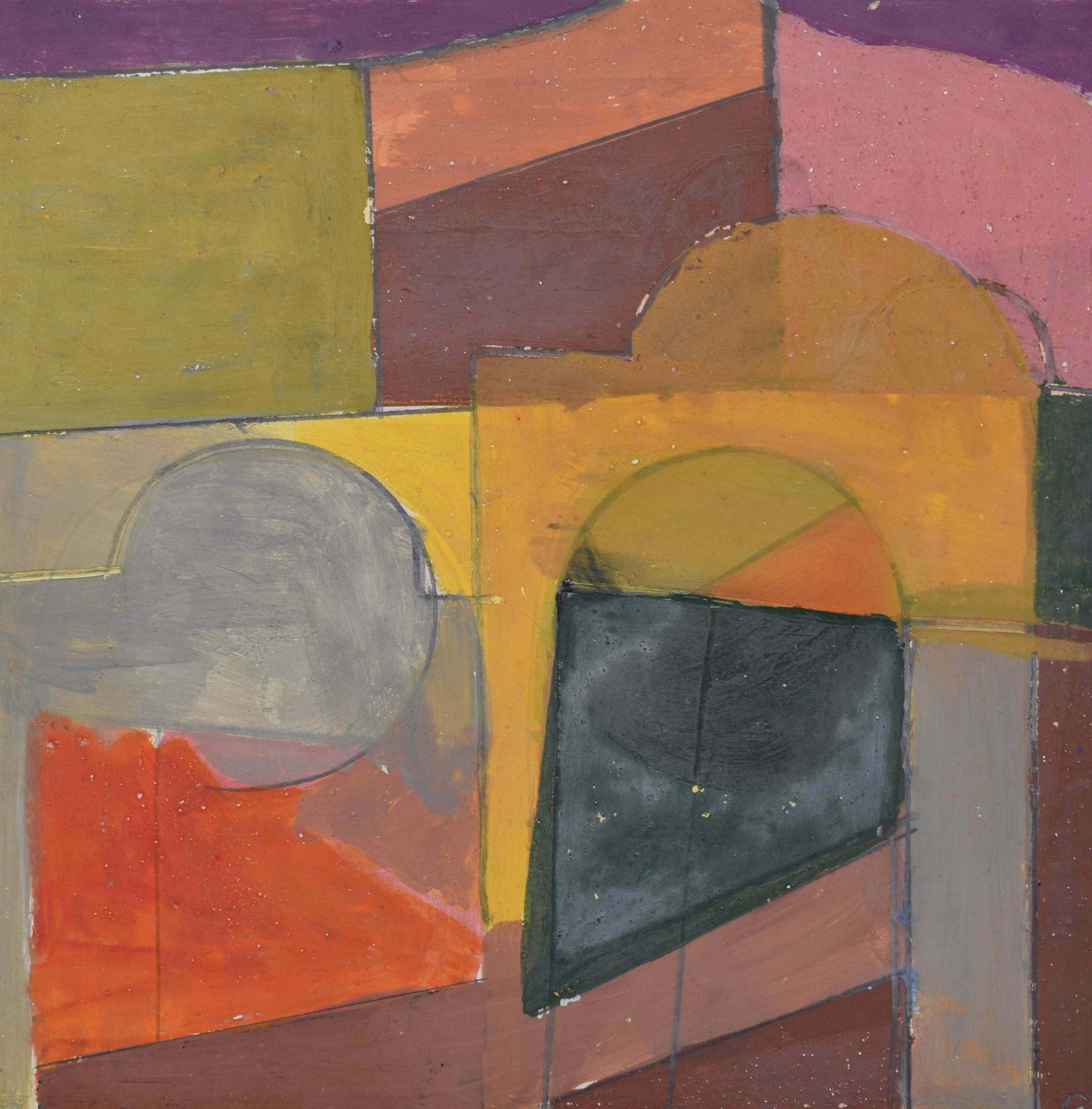 John Barnicoat Abstract Composition Modern British Art 1960s Design By John Barnicoat 1968