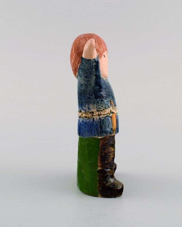Lisa Larson For Gustavsberg Figure In Glazed Stoneware Emil From Lønneberg photo Home Decor