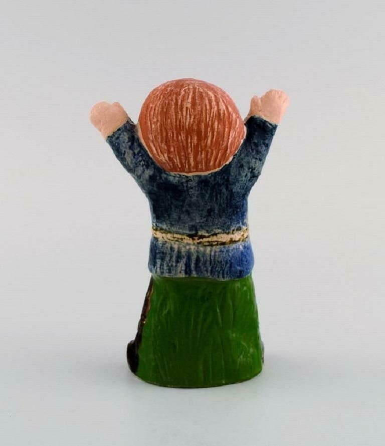 Lisa Larson For Gustavsberg Figure In Glazed Stoneware Emil From Lønneberg photo 307.0