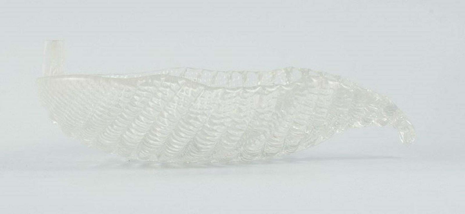 A Set Of Six Art Glass Leaf Shaped Bowls. Finland Approx. 1970s. photo Home Decor