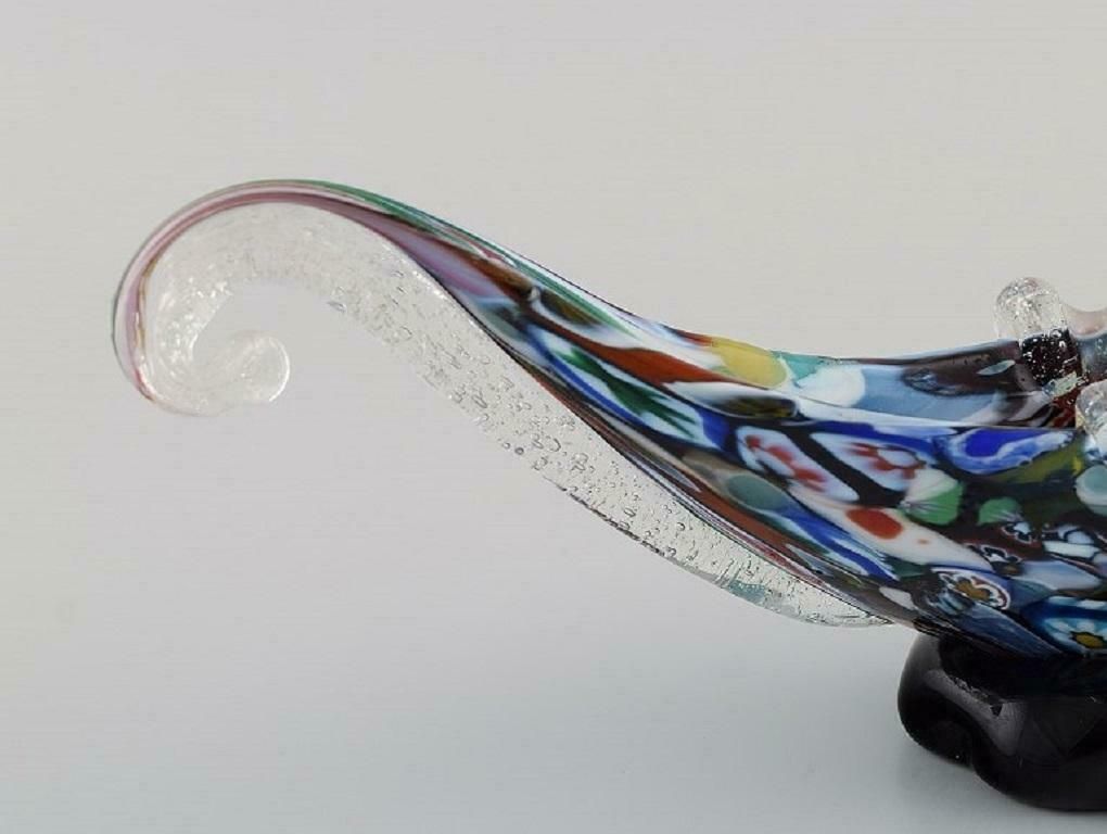 Murano Sculpture In Polychrome Mouth Blown Art Glass. Gondola, Italian Design photo furniture