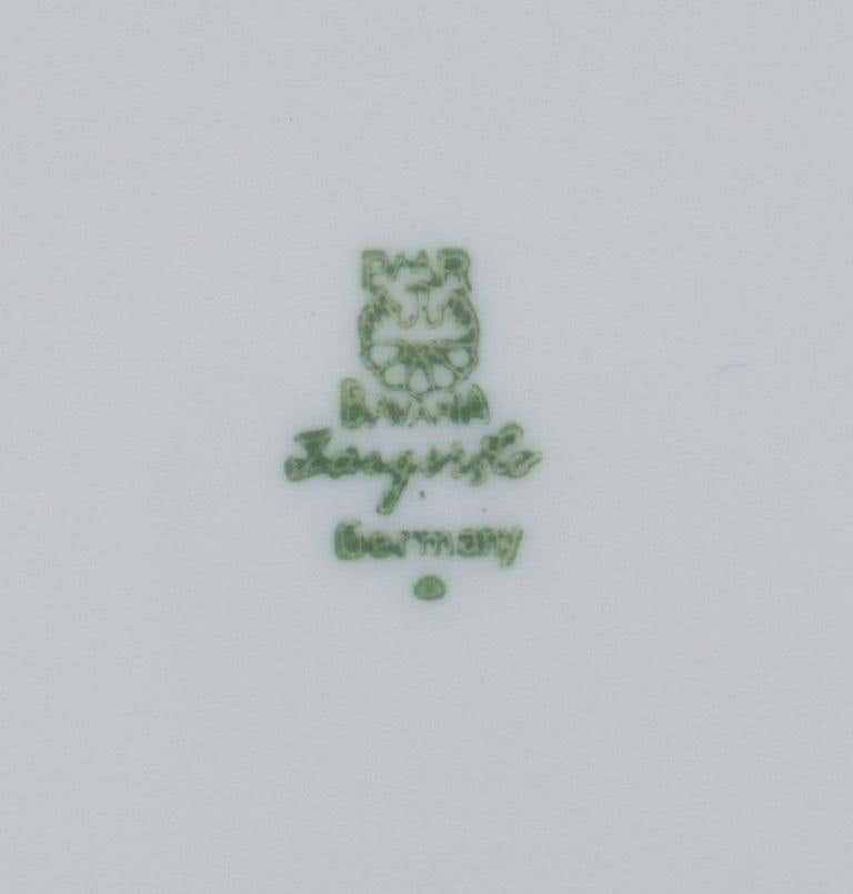 Pmr, Bavaria, Jaeger & Co. Germany, A Set Of Ten Retro Plates In Porcelain photo 256.0