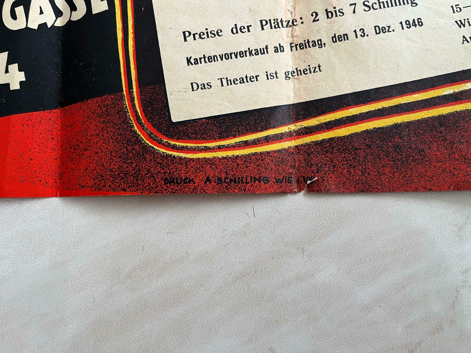 Art Deco Advertising Promotional Poster Theatre  1930s  Austria Wien photo for sale