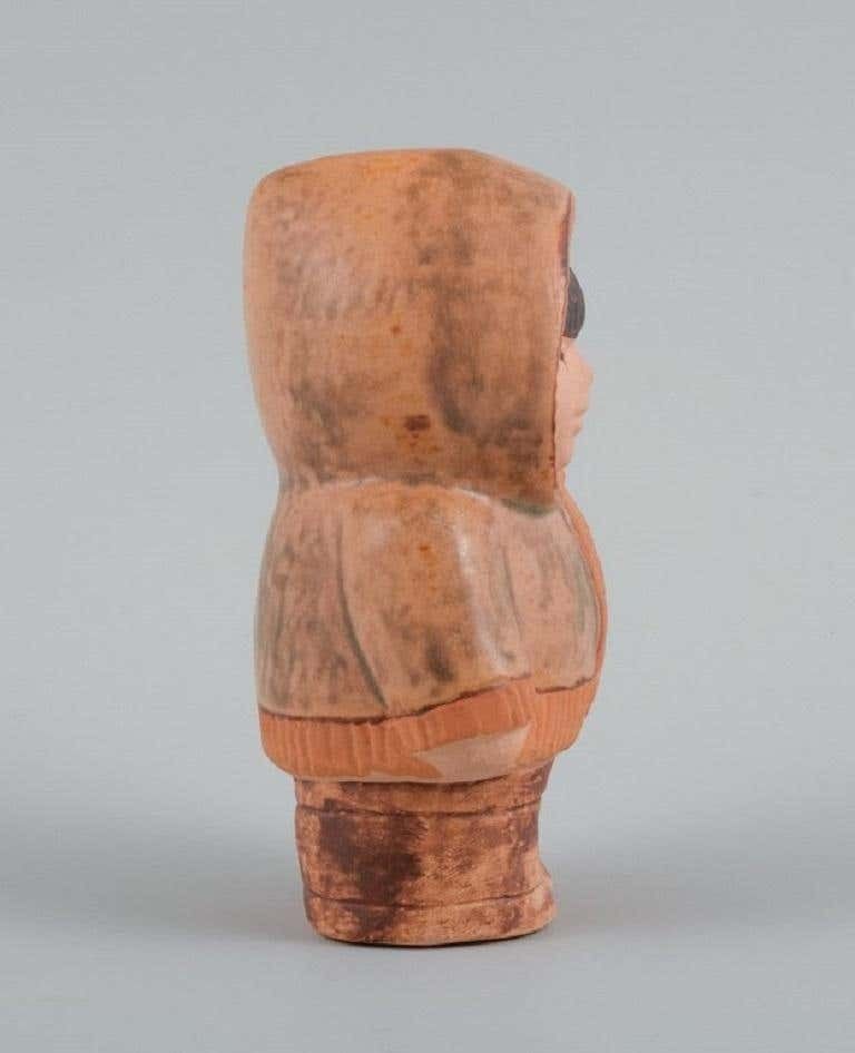 Lisa Larson For Gustavsberg. Stoneware Figure From "All The World's Children." photo Home Decor