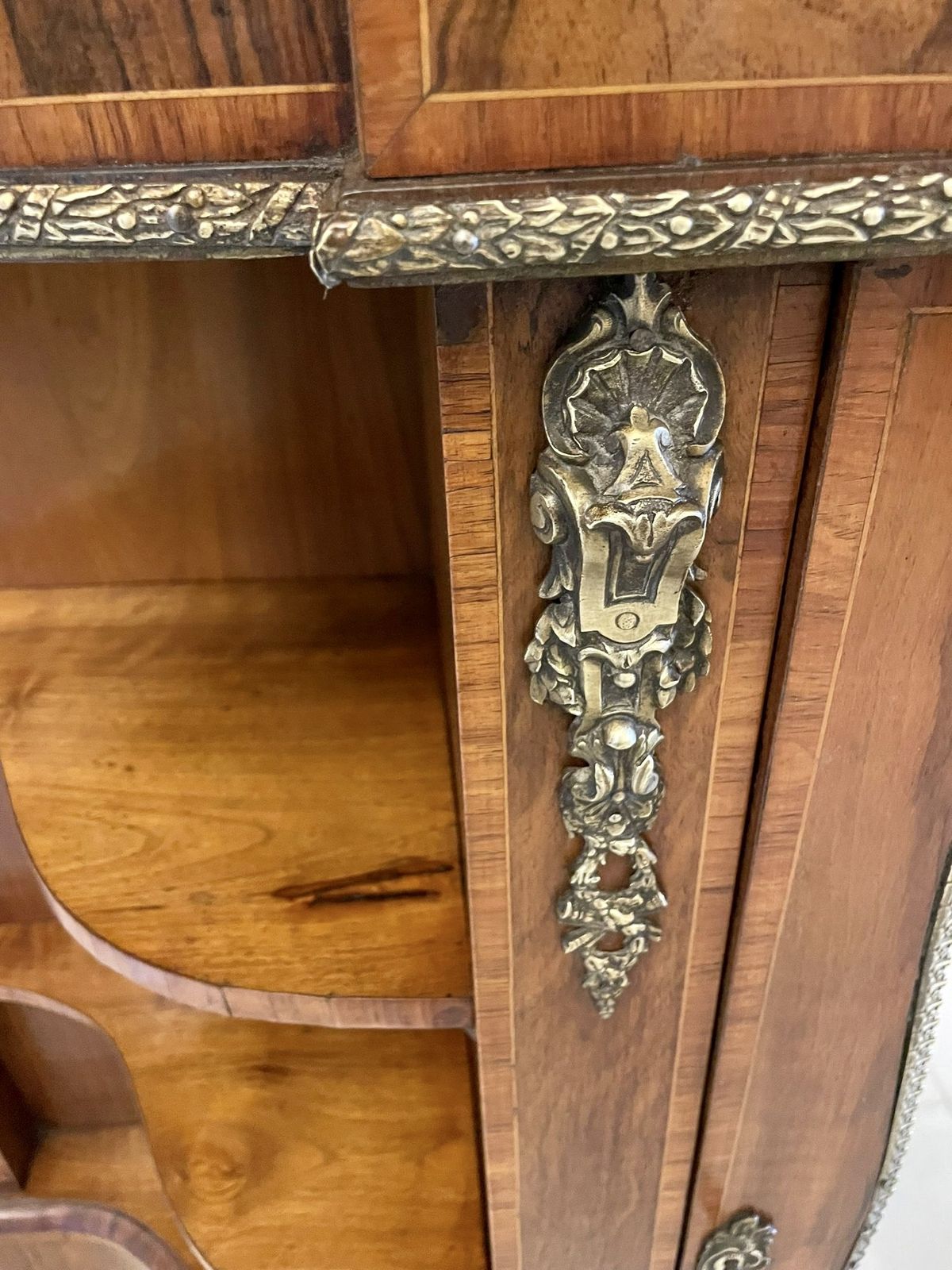 Fine Quality Antique Burr Walnut And Ormolu Credenza/Sideboard photo buy