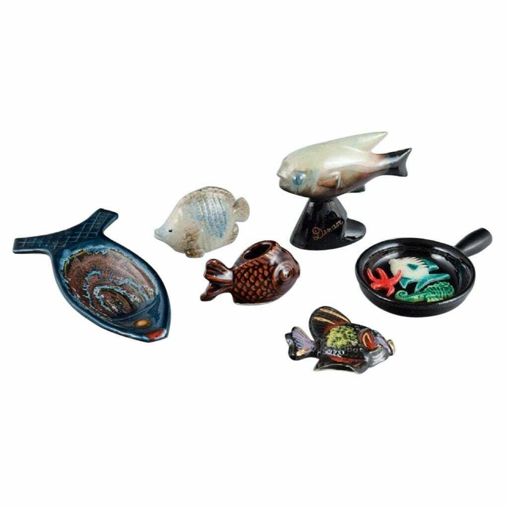 Collection Of French Ceramic Fish, France, 1960/70s