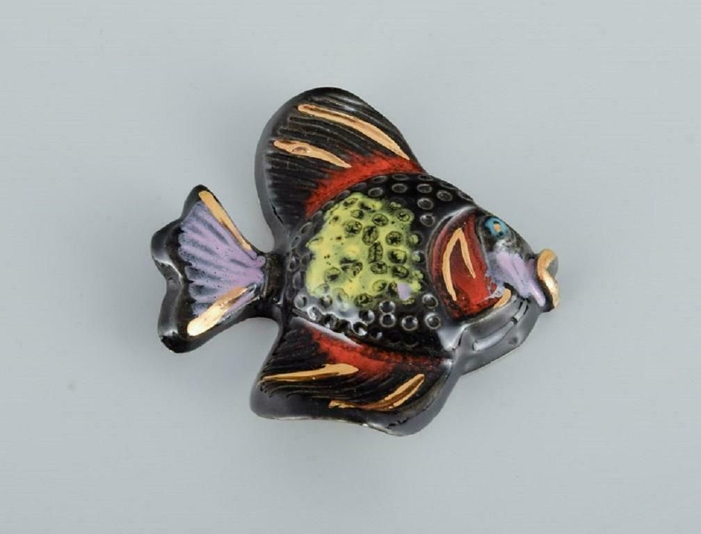 Collection Of French Ceramic Fish, France, 1960/70s photo Art