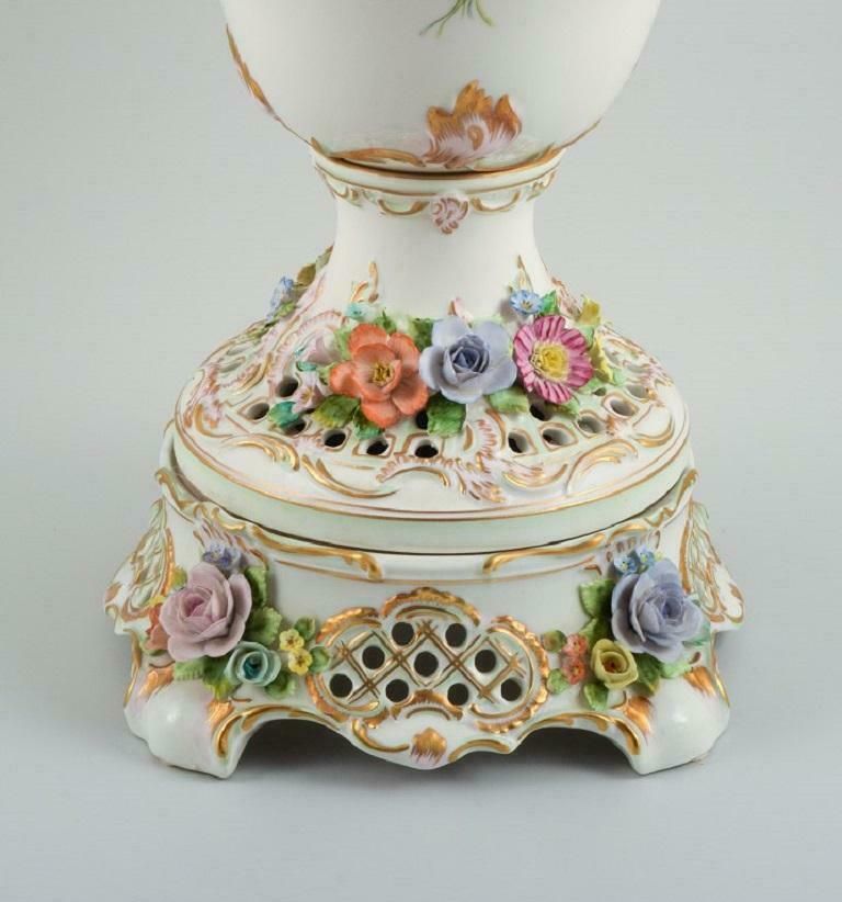Dresden, Germany, Colossal Lidded Porcelain Vase On Stand photo furniture