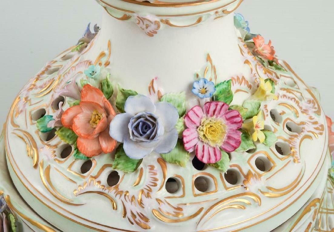 Dresden, Germany, Colossal Lidded Porcelain Vase On Stand photo buy