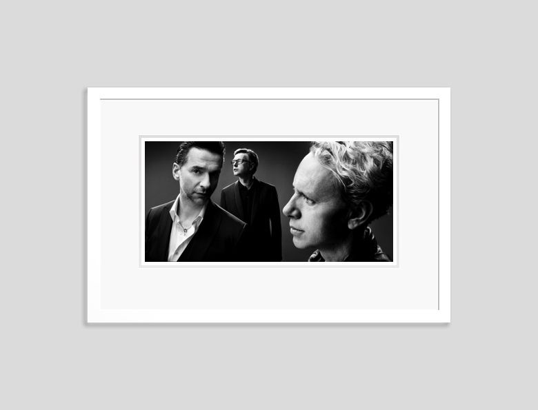 'Depeche Mode' By Kevin Westenberg Signed Limited Edition Framed In White