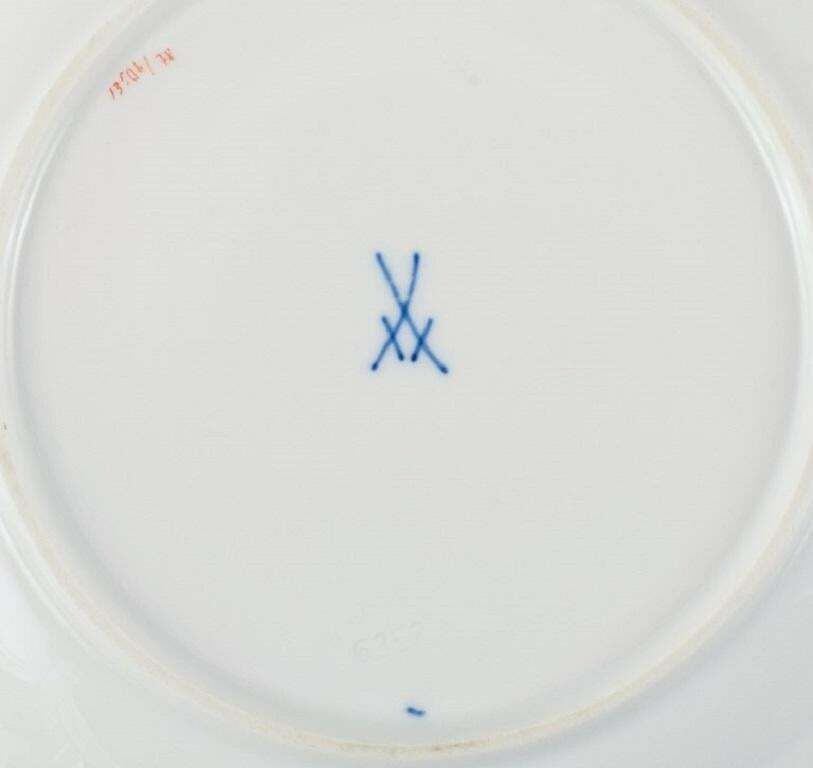 Two Rare Art Deco Meissen Plates With Hand Painted Peacocks And Gold Decoration photo 203.0